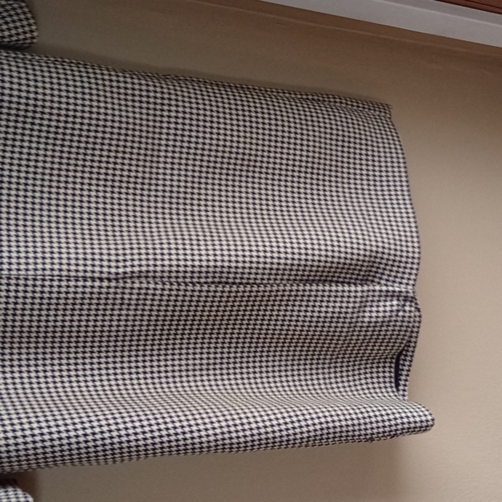 NWT a new day Brown and Cream Houndstooth Long Coat - Picture 10 of 12